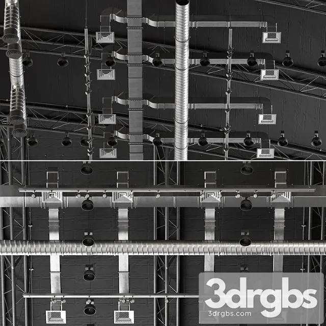 Ceiling ventilation 3D Model Download