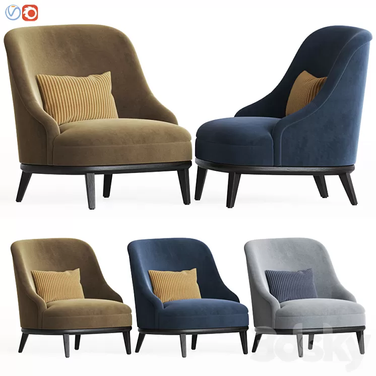 Celedonio armchair hamiltonconte 3D Model Celedonio armchair hamiltonconte 3D Model