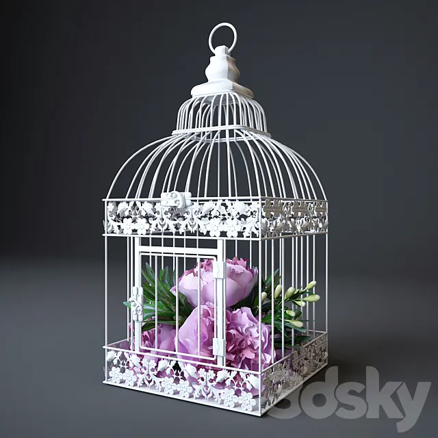 Cell with pions 3D Model Cell with pions 3D Model