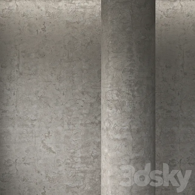 Cement plaster 3D Model Cement plaster 3D Model