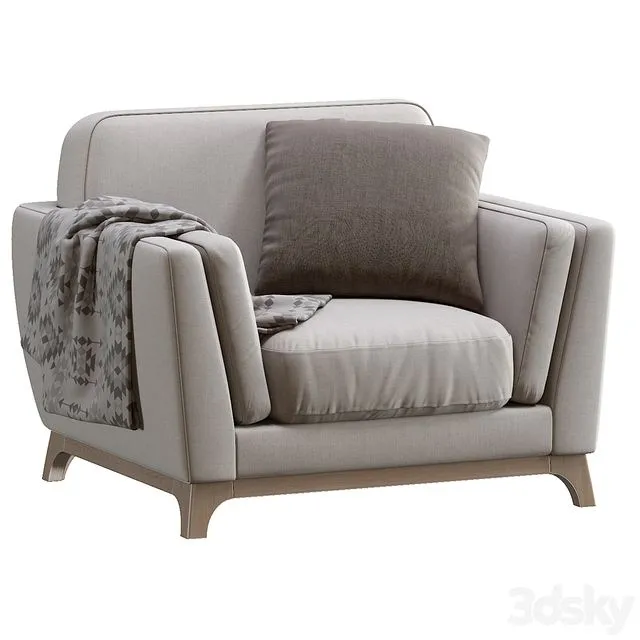 Ceni Volcanic Armchair By Article 3D Model