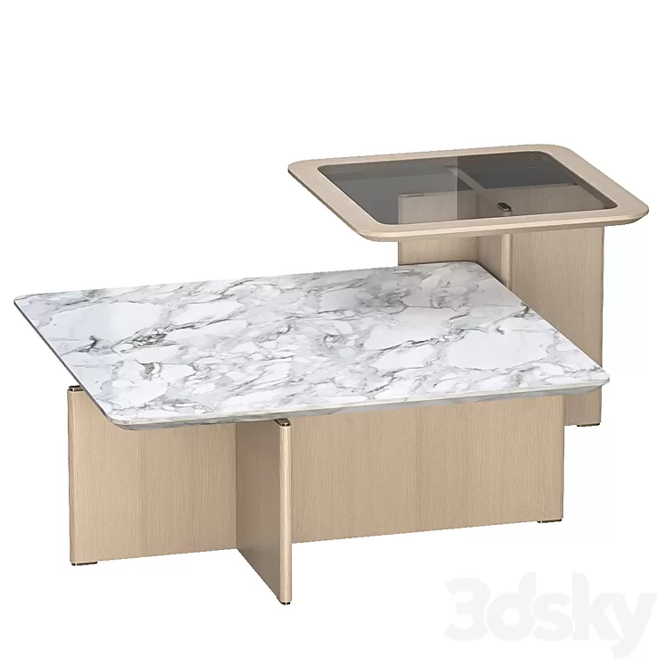 Center table Getty 3D Model Free Download