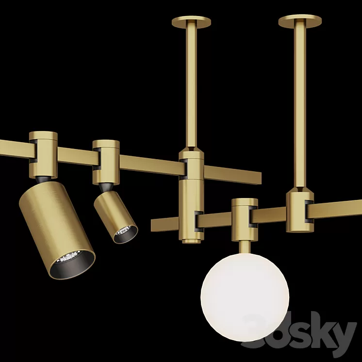 Centrsvet AUROOM Set_01 3D Model Centrsvet AUROOM Set_01 3D Model