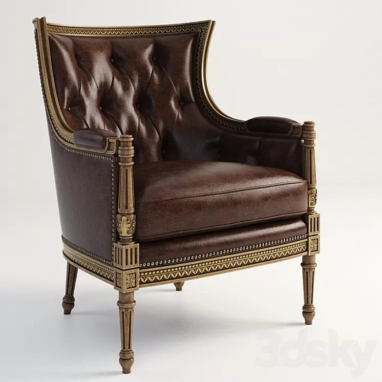 Century Furniture Regal Chair – 3297 3D Model Century Furniture Regal Chair – 3297 3D Model
