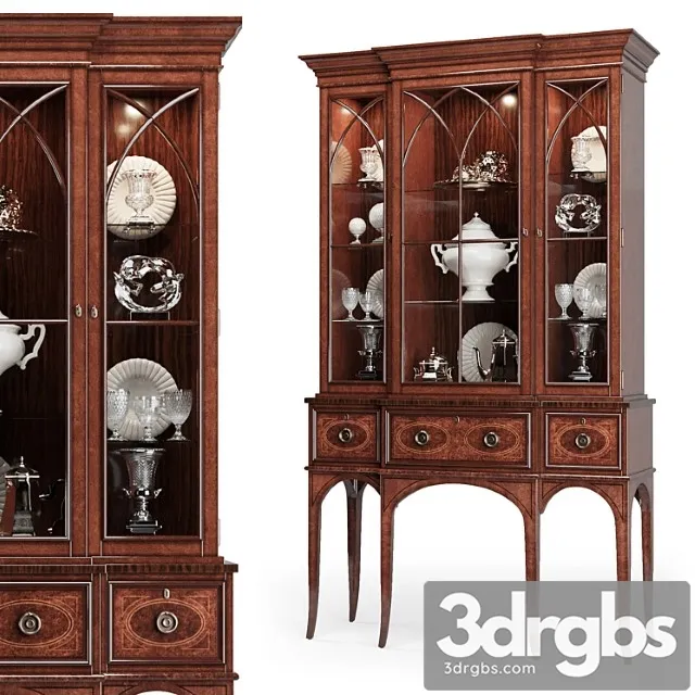 Century – wellington court breakfront display cabinet 30h-423 3D Model Download