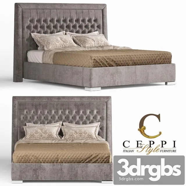 Ceppi Style Luxury Bed 3D Model Download