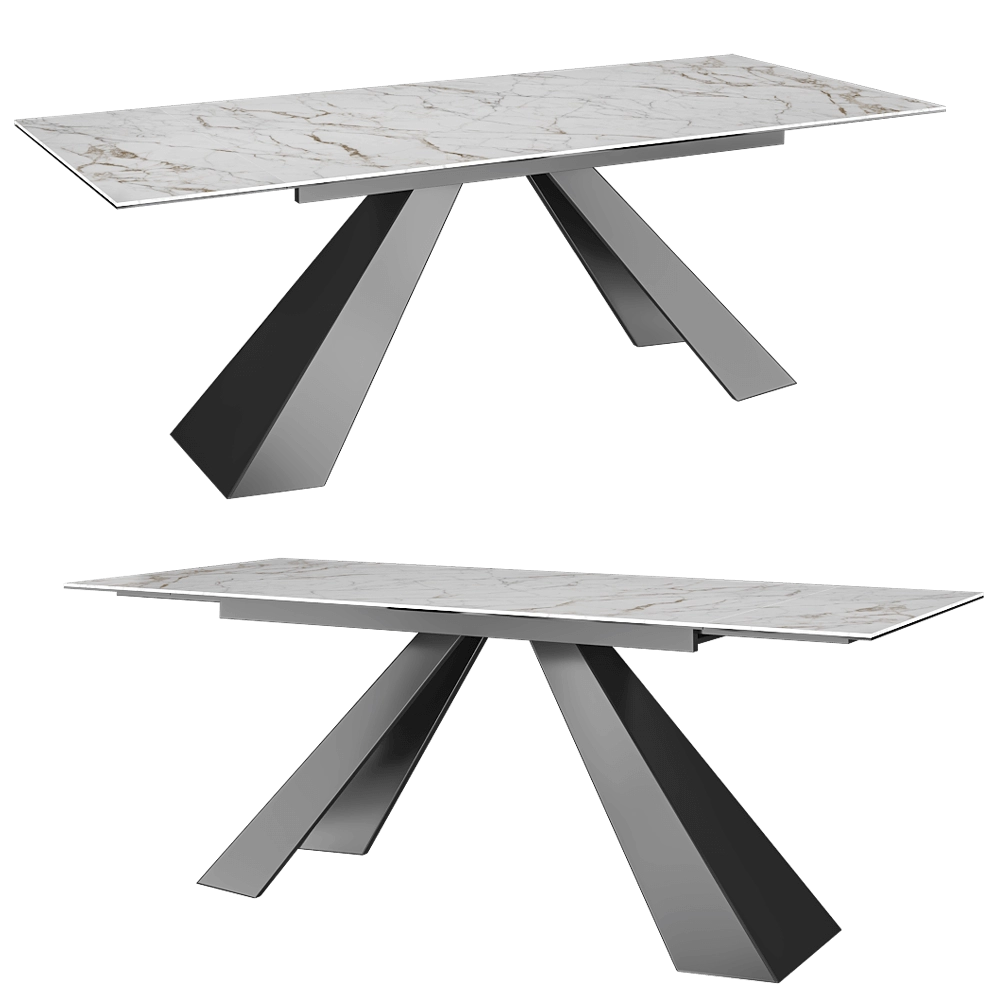 CERAGLASS – Dining table CGP-000_V 3D Model CERAGLASS – Dining table CGP-000_V 3D Model