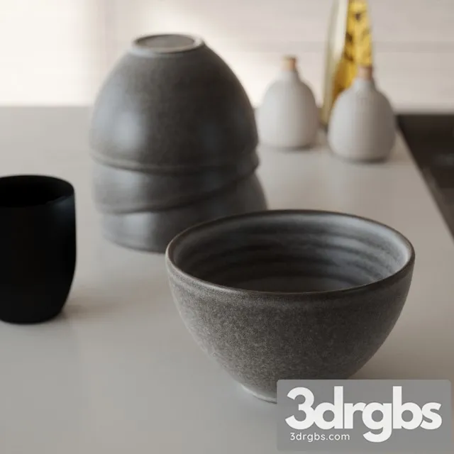 Ceramic Bowl 07 3D Model Download