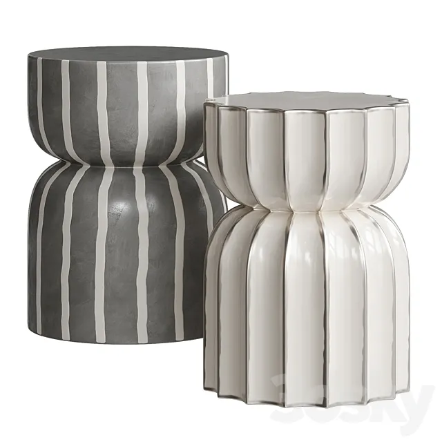 Ceramic coffee tables 3D Model Ceramic coffee tables 3D Model