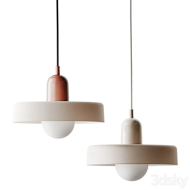 Ceramic Disc Orb Pendant By In Common With 3D Model Ceramic Disc Orb Pendant By In Common With 3D Model