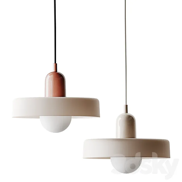 Ceramic Disc Orb Pendant By In Common With 3DModel Ceramic Disc Orb Pendant By In Common With 3DModel