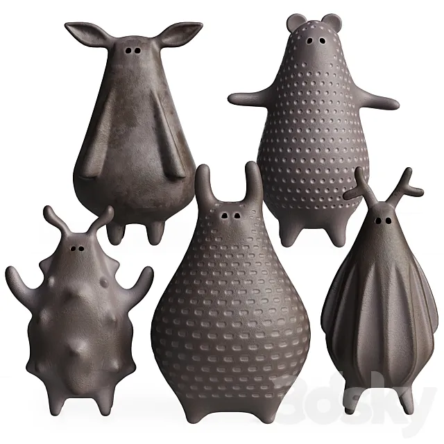 Ceramic figurines 3D Model