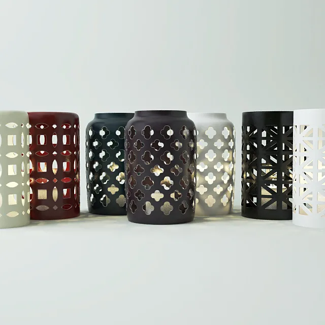 Ceramic Lanterns 3D Model Ceramic Lanterns 3D Model