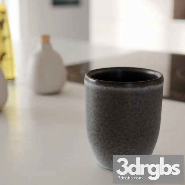 Ceramic Mug 02 3D Model Download