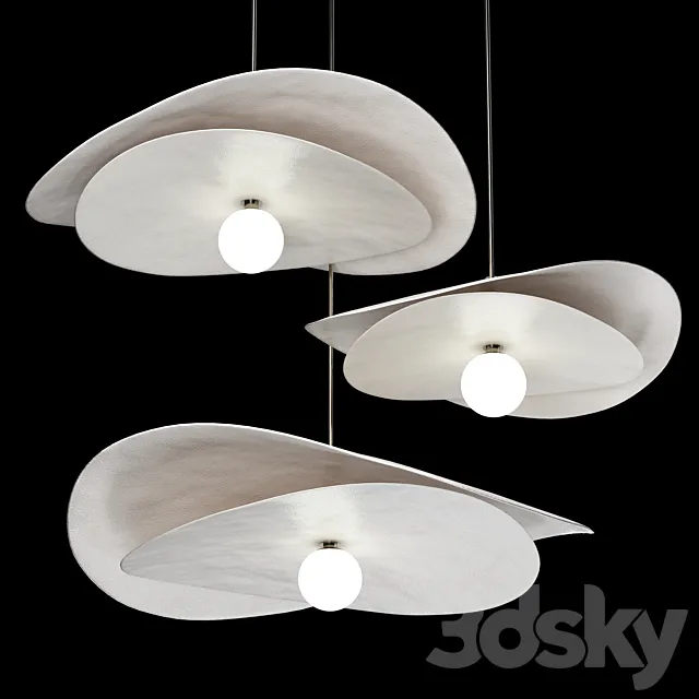 Ceramic Pendant Light 10 3D Model