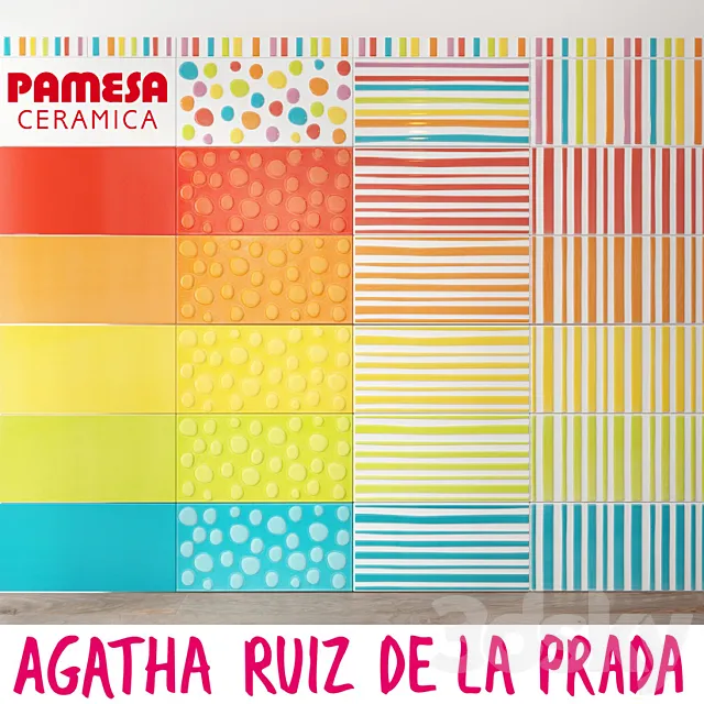 Ceramic tile Pamesa Agatha 3DModel Ceramic tile Pamesa Agatha 3DModel