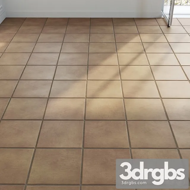 Ceramic tile set 06 – natural terracotta 3D Model Download