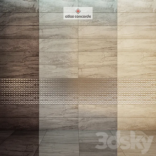 Ceramic tiles AtlasConcorde. Suprema 3DModel Ceramic tiles AtlasConcorde. Suprema 3DModel