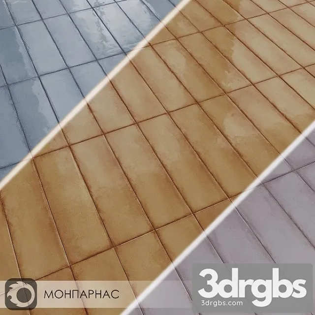 Ceramic Tiles Kerama Marazzi MONPARNACE 3D Model Download