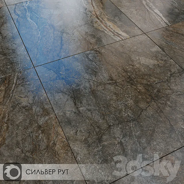 Ceramic Tiles Kerama Marazzi Silver Route 3D Model