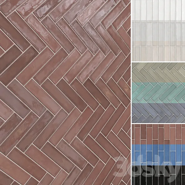 Ceramic Tiles Set 037 3D Model