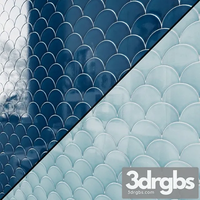 Ceramic tiles soho collection 15.5 x 17 fish scales