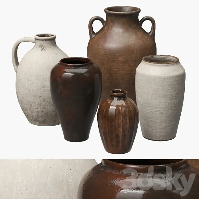 Ceramic vases 3D Model