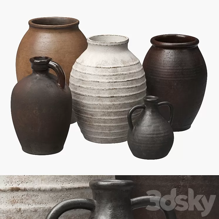 Ceramic vases 3D Model
