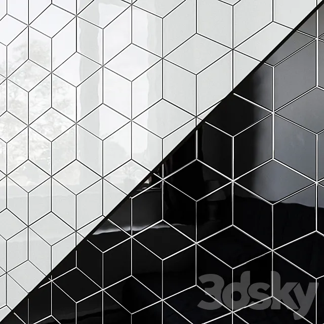 Ceramic wall tile EQUIPE RHOMBUS Wall 7 colors Free Download