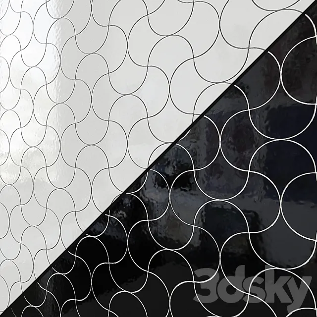 Ceramic wall tile EQUIPE SCALE Fan 3D Model Ceramic wall tile EQUIPE SCALE Fan 3D Model