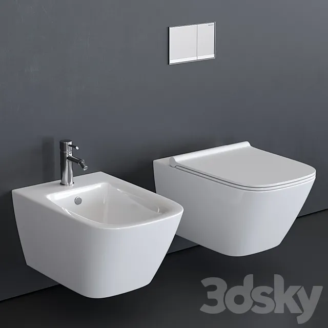 Ceramica Catalano Green Wall-hang WC 3DModel