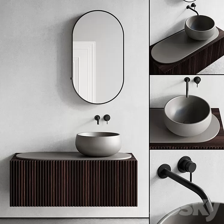 Ceramica Cielo Delfo Set 3 3D Model Ceramica Cielo Delfo Set 3 3D Model