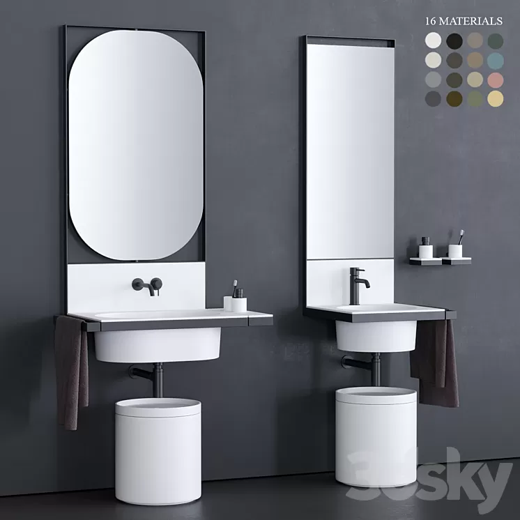Ceramica Cielo Elle Washbasin 3D Model