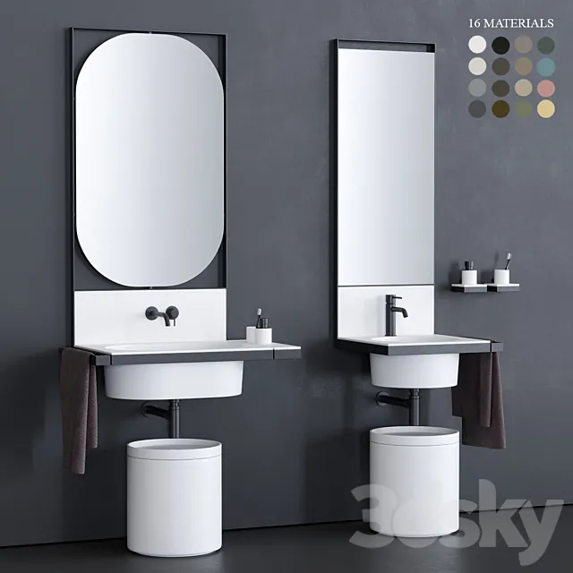 Ceramica Cielo Elle Washbasin 3DModel Ceramica Cielo Elle Washbasin 3DModel