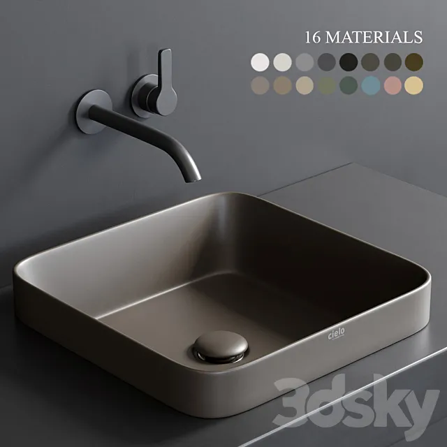 Ceramica Cielo Enjoy 40 Rectangular Washbasin 3DModel