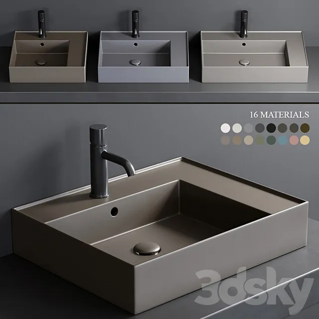 Ceramica Cielo Enjoy e Amedeo Washbasin 3DModel