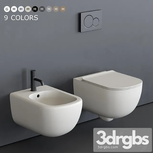 Ceramica Cielo Era Wall Hung Wc 3D Model Download