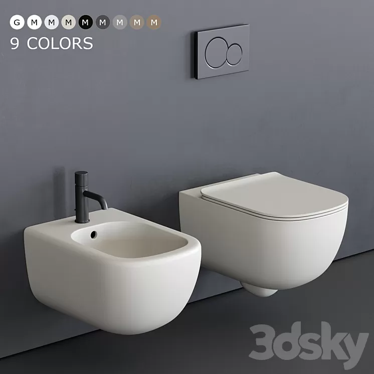 Ceramica Cielo Era Wall-Hung WC 3D Model