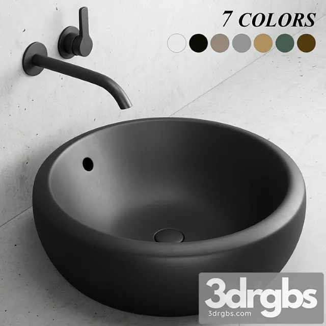Ceramica Cielo Fluid Washbasin 2 3D Model Download Ceramica Cielo Fluid Washbasin 2 3D Model Download
