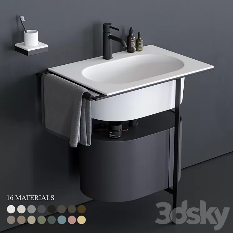 Ceramica Cielo Kyros Washbasin 3D Model