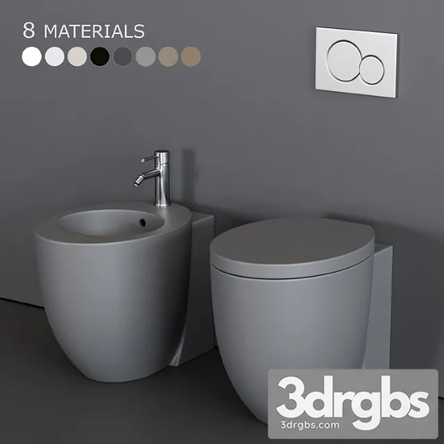 Ceramica Cielo Le Giare Wc 3D Model Download
