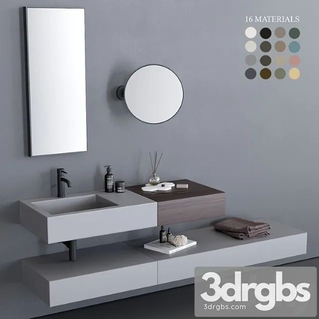 Ceramica Cielo Modulo Washbasin 3D Model Download