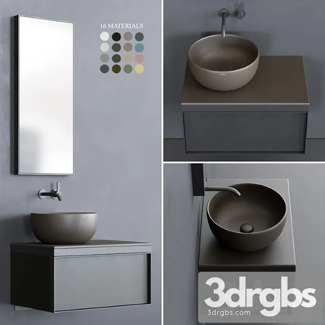 Ceramica Cielo Multiplo Set 5 3D Model Download