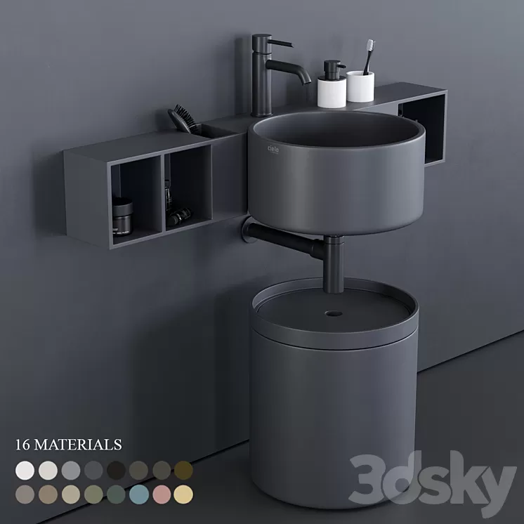 Ceramica Cielo Sella Washbasin 3D Model