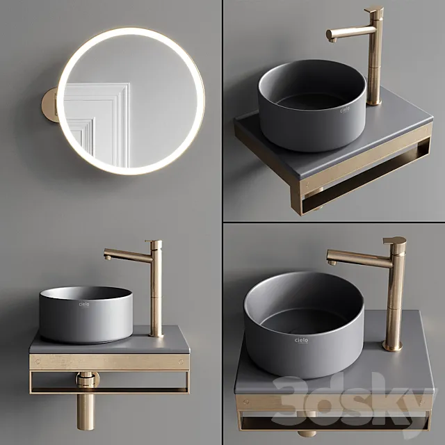 Ceramica Cielo Shui Comfort art. Milat Set 2 3D Model Ceramica Cielo Shui Comfort art. Milat Set 2 3D Model