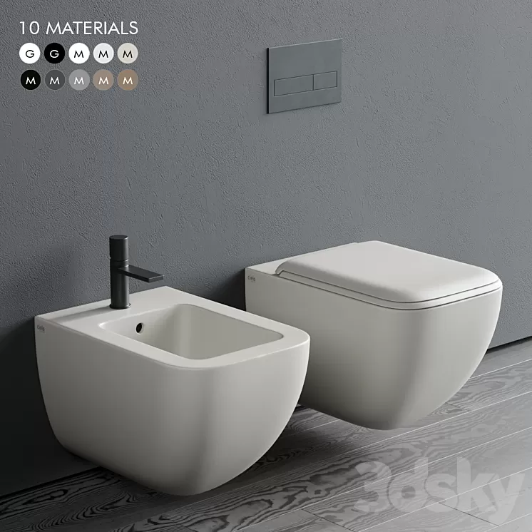 Ceramica Cielo Shui Comfort Wall-Hung WC 3D Model