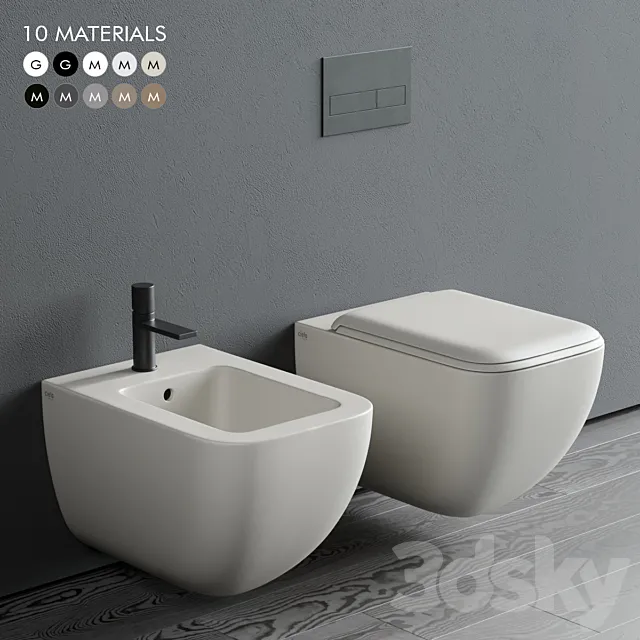 Ceramica Cielo Shui Comfort Wall-Hung WC 3DModel