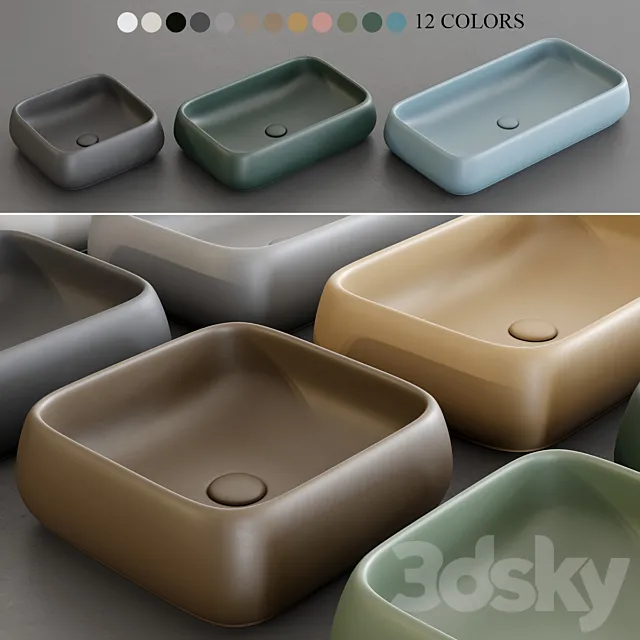 Ceramica Cielo Shui Wash Basin 3D Model Ceramica Cielo Shui Wash Basin 3D Model