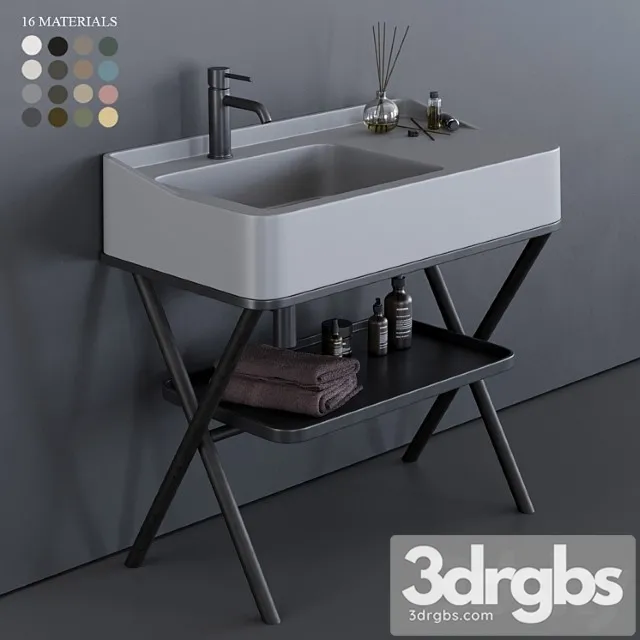 Ceramica Cielo Siwa Washbasin 3D Model Download Ceramica Cielo Siwa Washbasin 3D Model Download