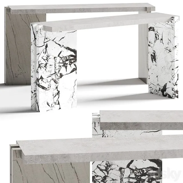 Ceramica del Conca Holly Console Table 3D Model